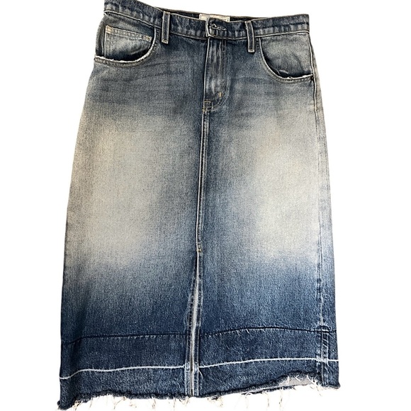 Current/Elliott The Slit Midi Denim Skirt 28 EUC - Picture 4 of 11